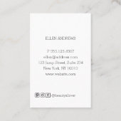 Moderne Foto Visitenkarte 名刺 (裏面)