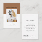 Moderne Foto Visitenkarte 名刺 (正面/裏面)