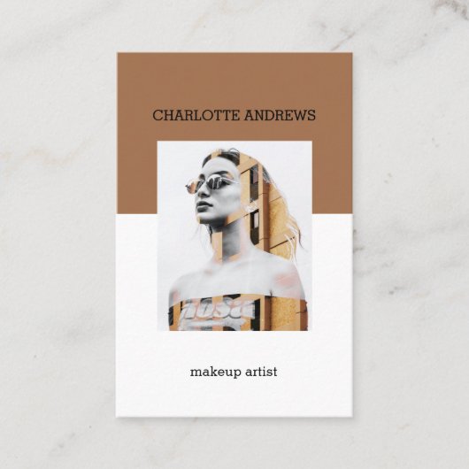 Moderne Foto Visitenkarte 名刺 (正面)