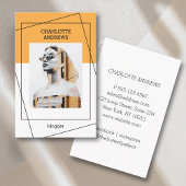 Moderne Foto Visitenkarte 名刺