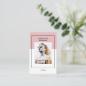 Moderne Foto Visitenkarte 名刺 (スタンド正面)