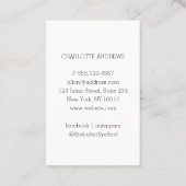 Moderne Foto Visitenkarte 名刺 (裏面)