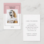 Moderne Foto Visitenkarte 名刺 (正面/裏面)