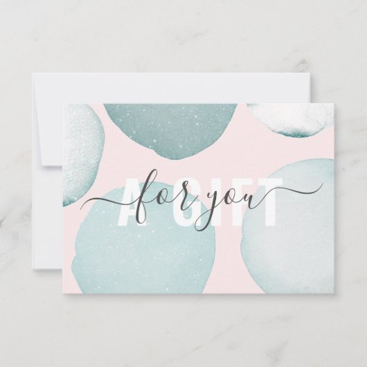 Moderne Glitzer Geschenkgutscheine Flachkarte (正面)