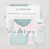 Moderne Glitzer Geschenkgutscheine Flachkarte (正面/裏面)