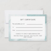 Moderne Glitzer Geschenkgutscheine Flachkarte (裏面)