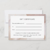 Moderne Glitzer Geschenkgutscheine Flachkarte (裏面)