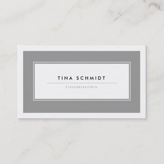 Moderne Grau Visitenkarten 名刺 (正面)