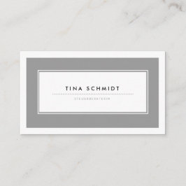 Moderne Grau Visitenkarten 名刺