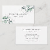 Moderne, Greenery Visitenkarte 名刺 (正面/裏面)