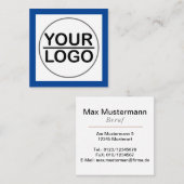 Moderne LOGO スクエア名刺 (正面/裏面)