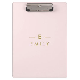 Moderne Minimaliste Rose Personnalisé クリップボード