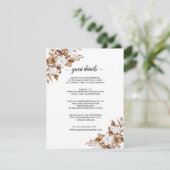 Moderne Minimalistische Pampasgras-Blumenstrauß-Ho エンクロージャーカード (スタンド正面)