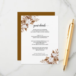 Moderne Minimalistische Pampasgras-Blumenstrauß-Ho エンクロージャーカード