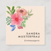 Moderne Professionelle Quadratische Visitenkarte スクエア名刺 (正面)