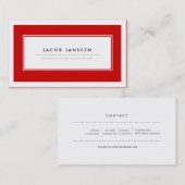 Moderne Rood Visitekaartjes 名刺 (正面/裏面)