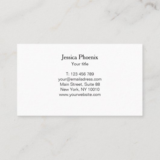 Moderne Schwarz Struktur Gold-Kreis (Imitat) 名刺 (裏面)