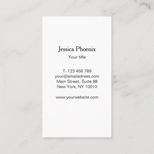 Moderne Schwarz Struktur Gold-Kreis (Imitat) 名刺 (裏面)