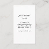 Moderne Schwarz Struktur Gold-Kreis (Imitat) 名刺 (裏面)