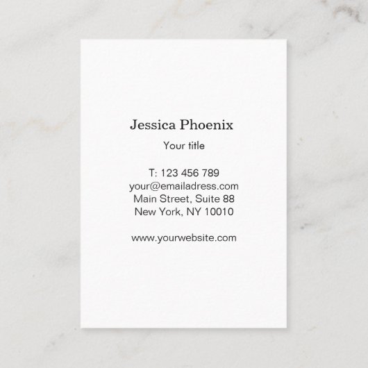 Moderne Schwarz Struktur Gold-Kreis (Imitat) 名刺 (裏面)