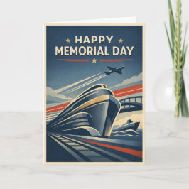 Moderne Transportation Tribute Memorial Day  カード