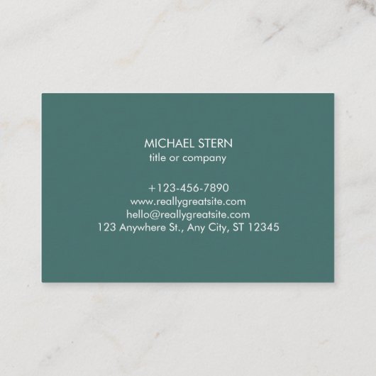 Moderne Visitenkarte mit QR-Code 名刺 (裏面)