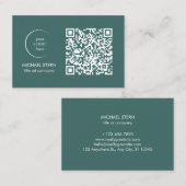 Moderne Visitenkarte mit QR-Code 名刺 (正面/裏面)