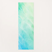 Moderne Watercolour Grün Mint ヨガマット (正面)