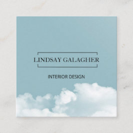 Moderne Wolken Himmel スクエア名刺