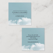 Moderne Wolken Himmel スクエア名刺 (正面/裏面)