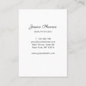 Moderner Glamour Gold Schwarz Glitter 名刺 (裏面)