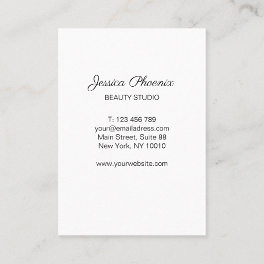 Moderner Glamour Gold Schwarz Glitter 名刺 (裏面)