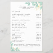 Moderner, Wei-Grün Leafy Flyer チラシ (裏面)