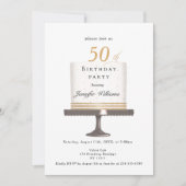 Modernes, elegante Einladung zum Geburtstag 招待状 (正面)