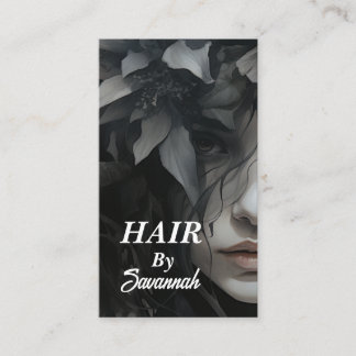 ModernHairスタイリストQRコード名刺 コーリングカード