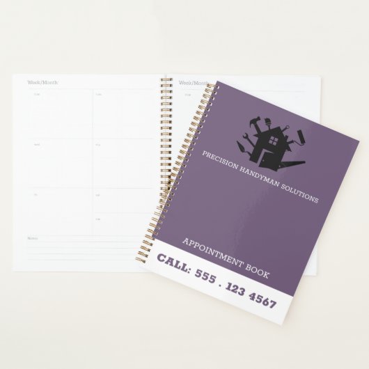 Modernhandyman construction customlogo Appointment プランナー手帳 (ディスプレー)