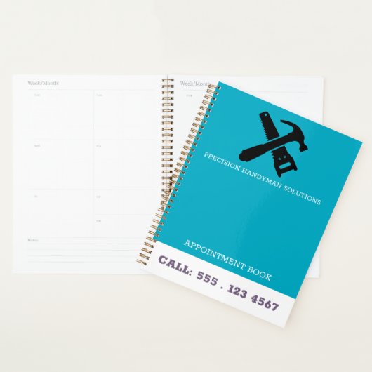 Modernhandyman construction customlogo Appointment プランナー手帳 (ディスプレー)