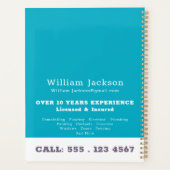 Modernhandyman construction customlogo Appointment プランナー手帳 (裏面)