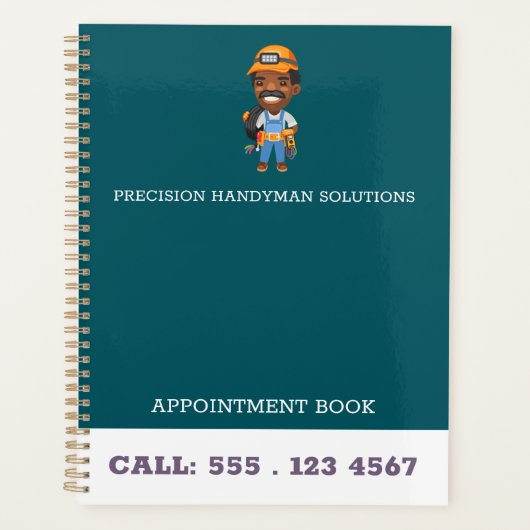 Modernhandyman construction customlogo Appointment プランナー手帳 (正面)