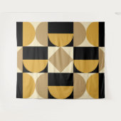 Modernist Geometric Design タペストリー (正面(横))