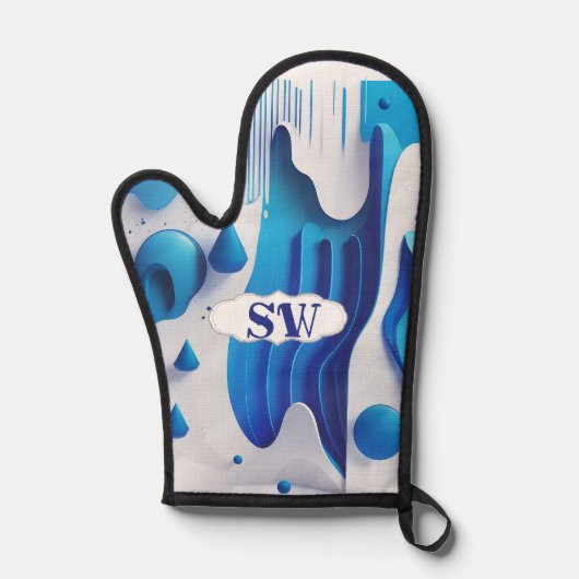 Modernist Splash Heat-Resistant Kitchen Mitt 鍋つかみ (正面)