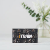 ModernPersonalトレーナーフィットネススポーツ名刺 名刺 (スタンド正面)