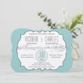 ModernTypography結婚式招待状 招待状 (スタンド正面)