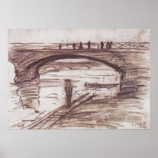 Modersohn-Becker – パリの橋1905 ポスター (正面)