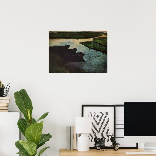 Modersohn-Becker – ピートバージェス付きマーシュチャンネル ポスター (ホームオフィス)