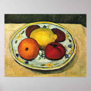 Modersohn-Becker – レモンオレンジのスチルライフ ポスター