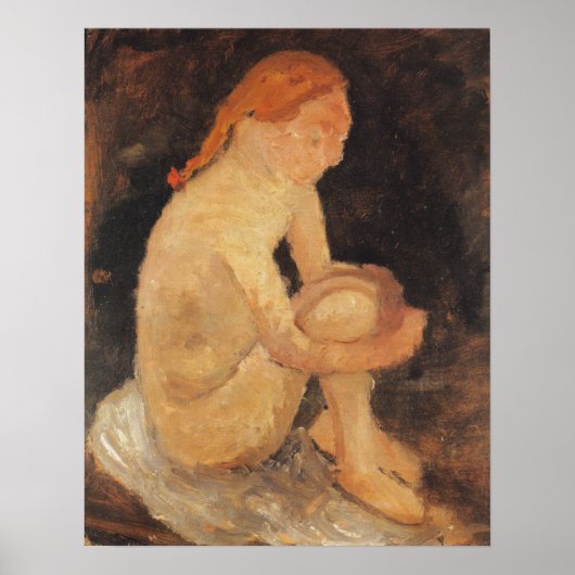 Modersohn-Becker - Girl 1904 ポスター (正面)