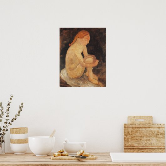 Modersohn-Becker - Girl 1904 ポスター (キッチン)