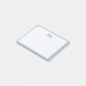 Modert Mocha Mousse Monogram Dusty Blue ポストイット (アングル)