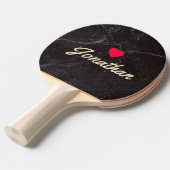 Modest Dark Stone Vintage Heart Signature 卓球ラケット (正面アングル)